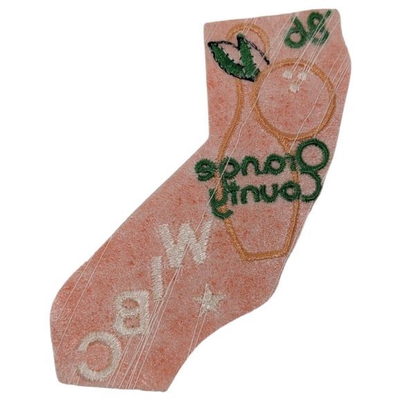 '86 Orange County California WIBC Embroidered Bowling Patch 80s CA - Picture 2 of 4